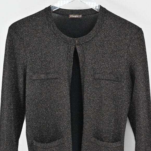 J MCLAUGHLIN Womens Cardigan‎ Metallic Knit Size XS Sweater Capsule Quiet Luxury - Picture 9 of 13